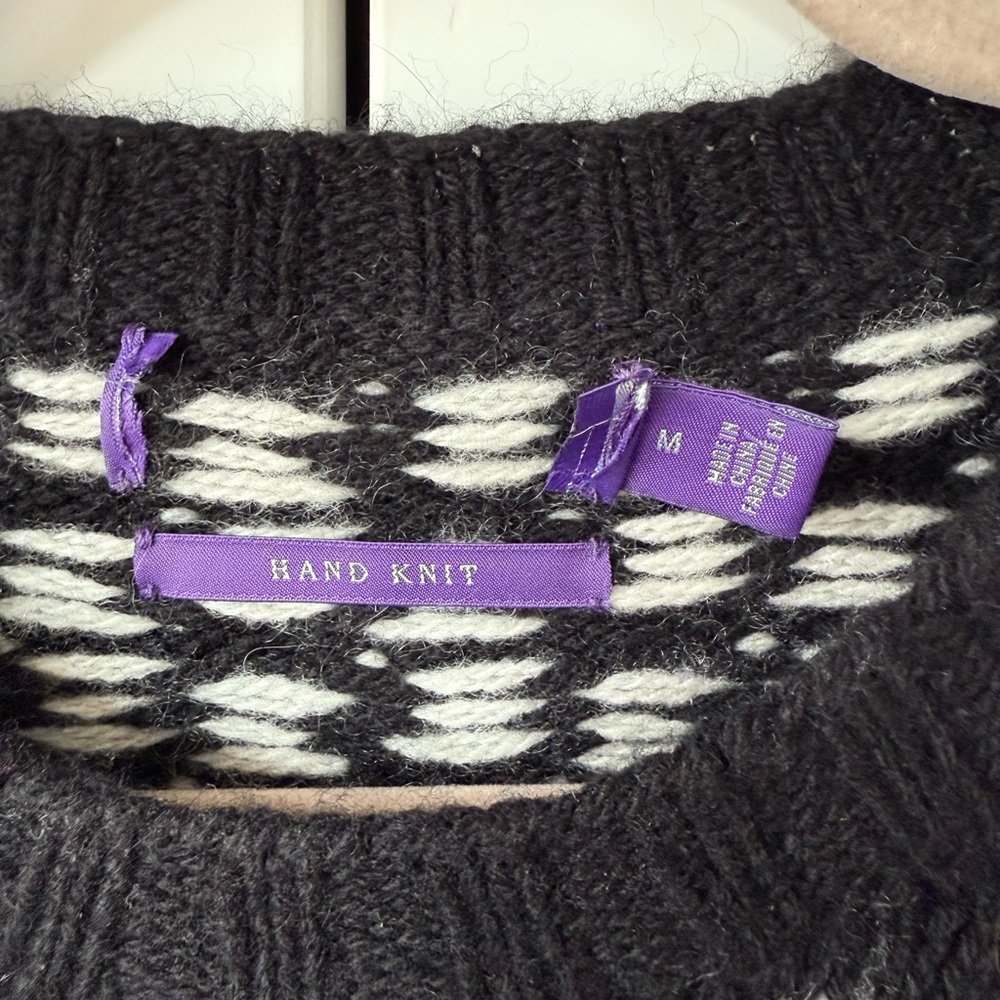 RALPH LAUREN Hand-Knit Cashmere Fair Isle Sweater - Picture 5 of 12